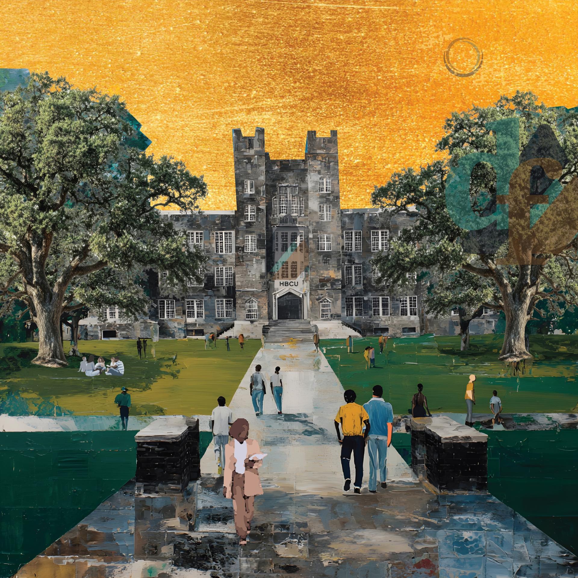College Campus — DELTA FEST artwork by Kaid + Mathelier