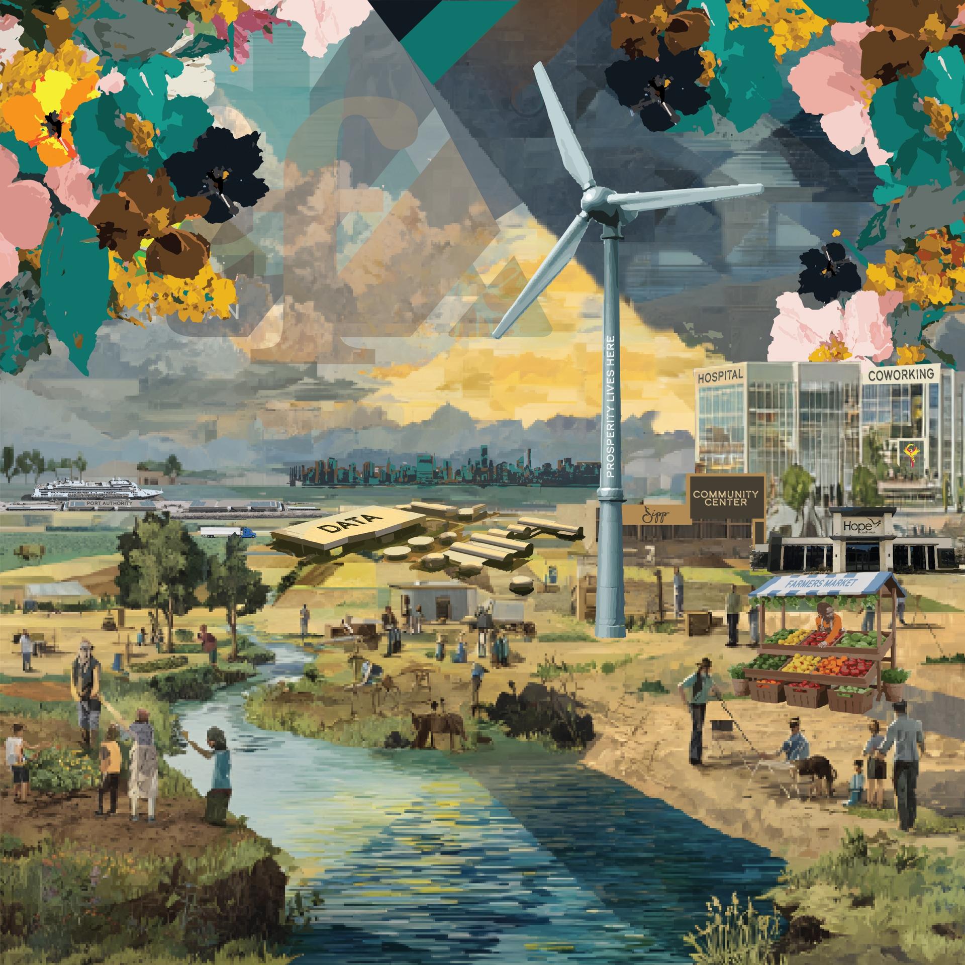 Rural Landscape — DELTA FEST artwork by Kaid + Mathelier