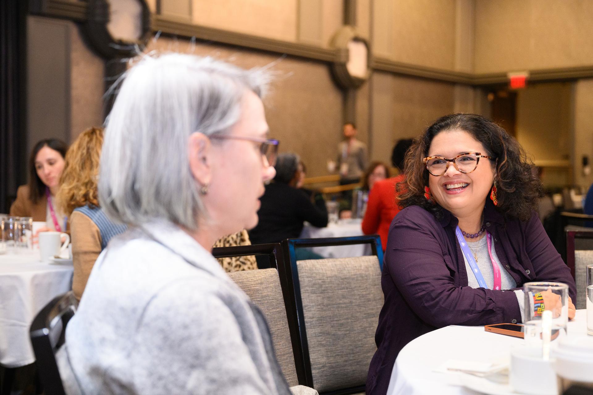 Attendee smiling